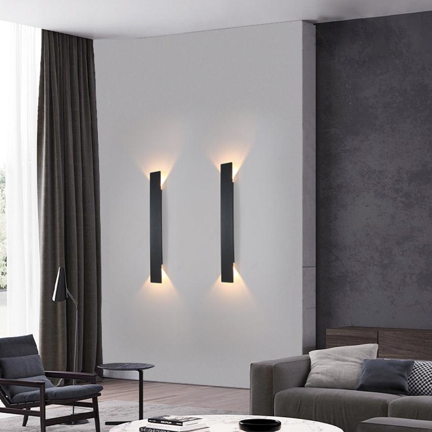 Wasserdichte Außenwandleuchte IP65 aus Aluminium und Glas, Rechteckig, Schwarz - LED Wandleuchte Außen für Stilvolle Außenbereiche-6