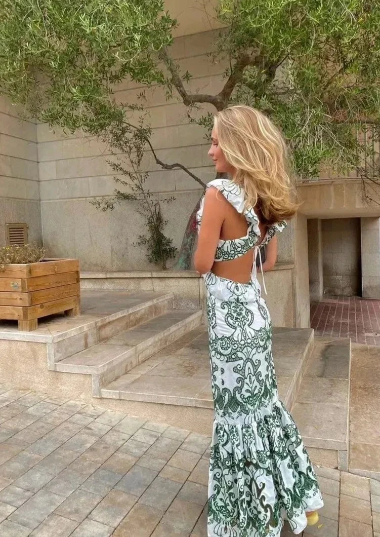 ELEGANT AFFAIR MAXIKLEID – Zeitloser Stil mit V-Ausschnitt