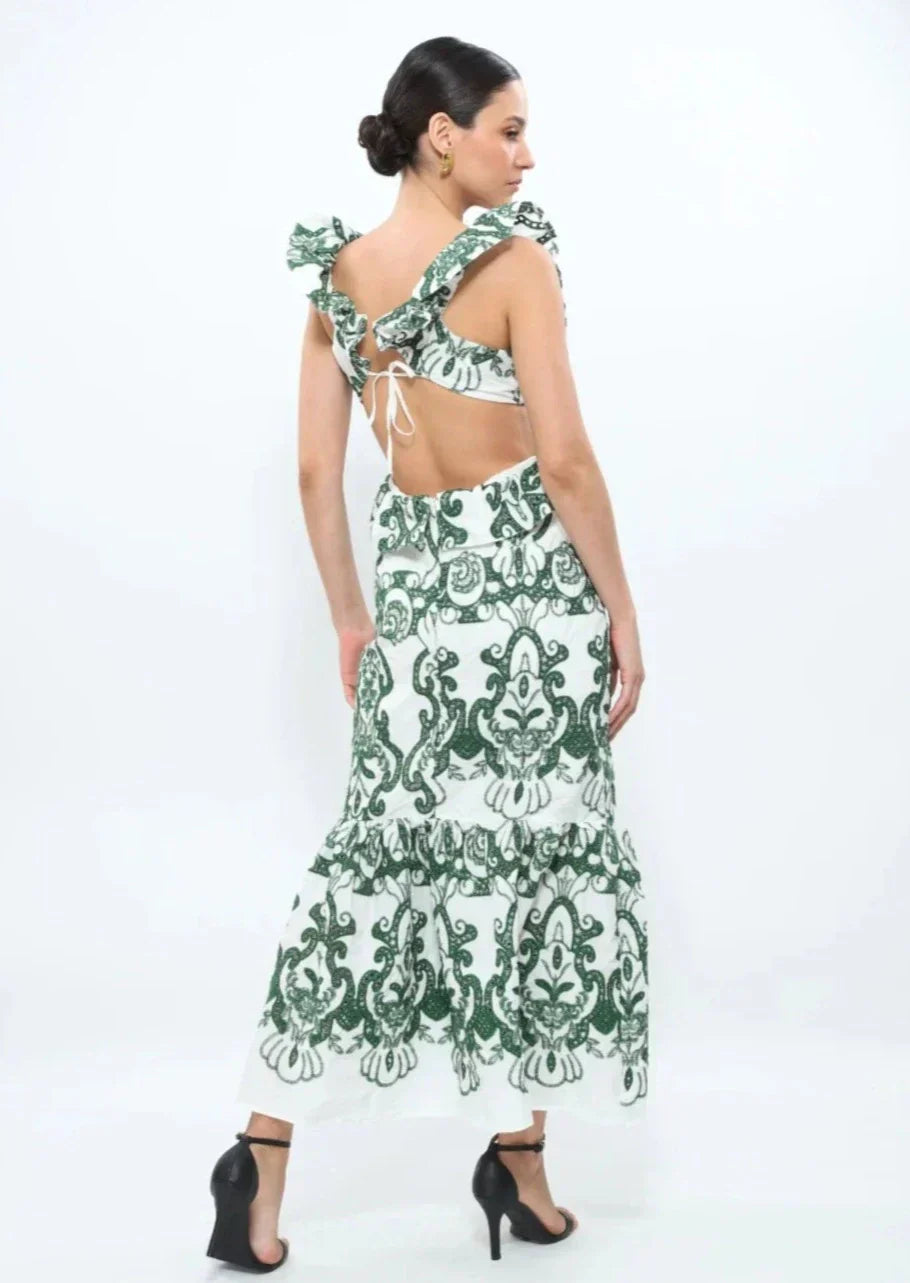 ELEGANT AFFAIR MAXIKLEID – Zeitloser Stil mit V-Ausschnitt