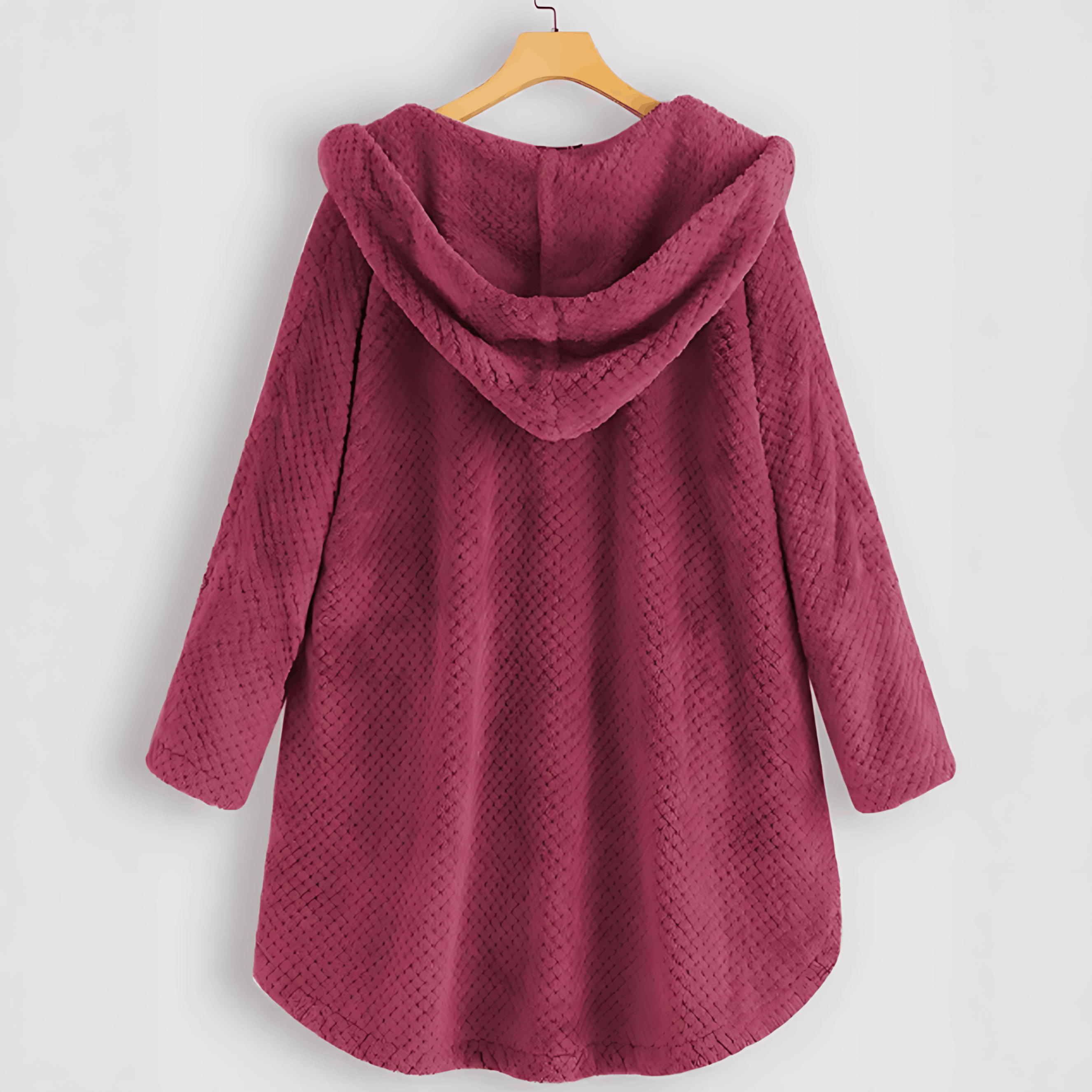 Arendal – Fleece-Strickjacke mit Kapuze