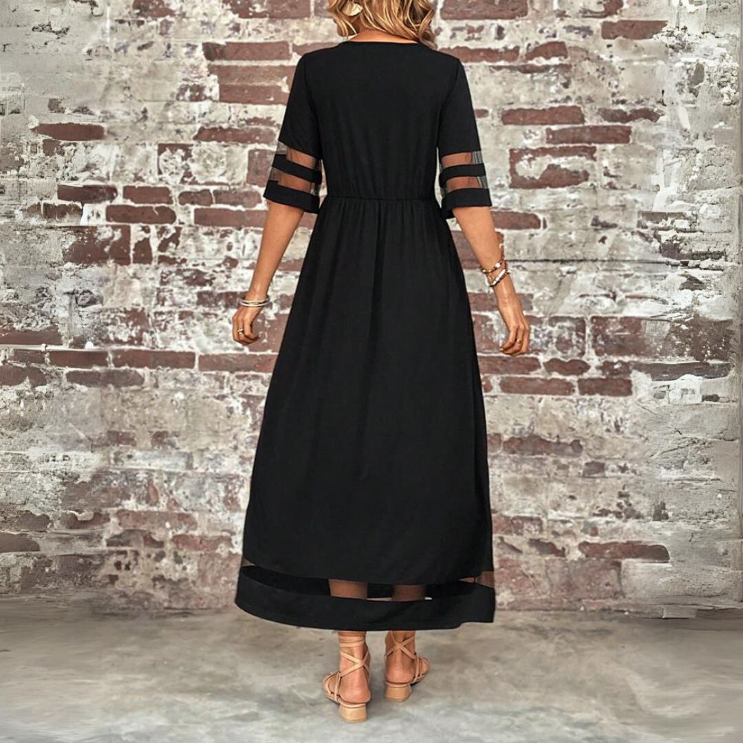 JADE – Elegantes Maxikleid aus fließendem Stoff