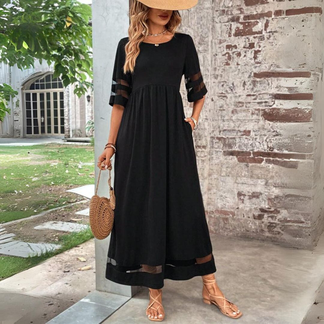 JADE – Elegantes Maxikleid aus fließendem Stoff