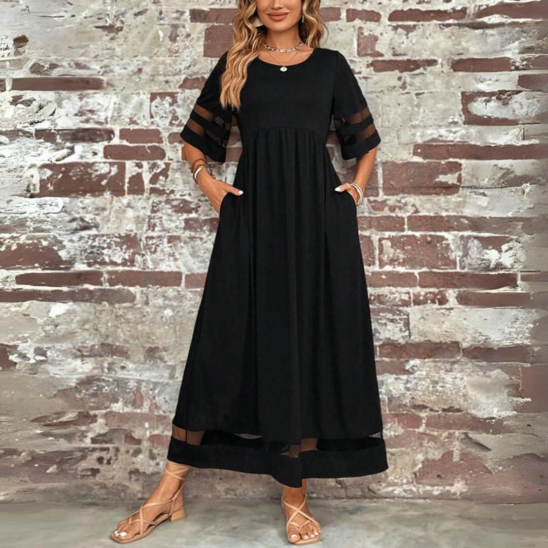 JADE – Elegantes Maxikleid aus fließendem Stoff