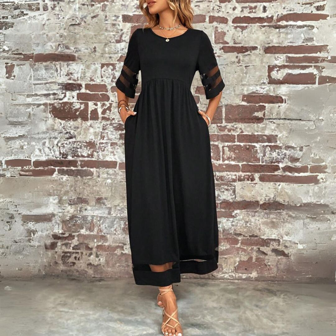 JADE – Elegantes Maxikleid aus fließendem Stoff
