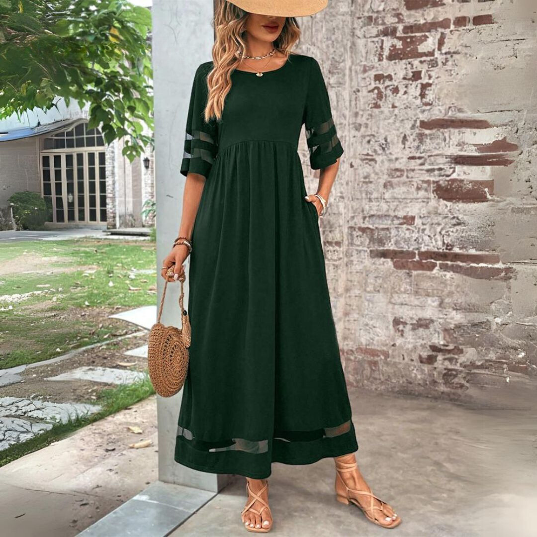 JADE – Elegantes Maxikleid aus fließendem Stoff