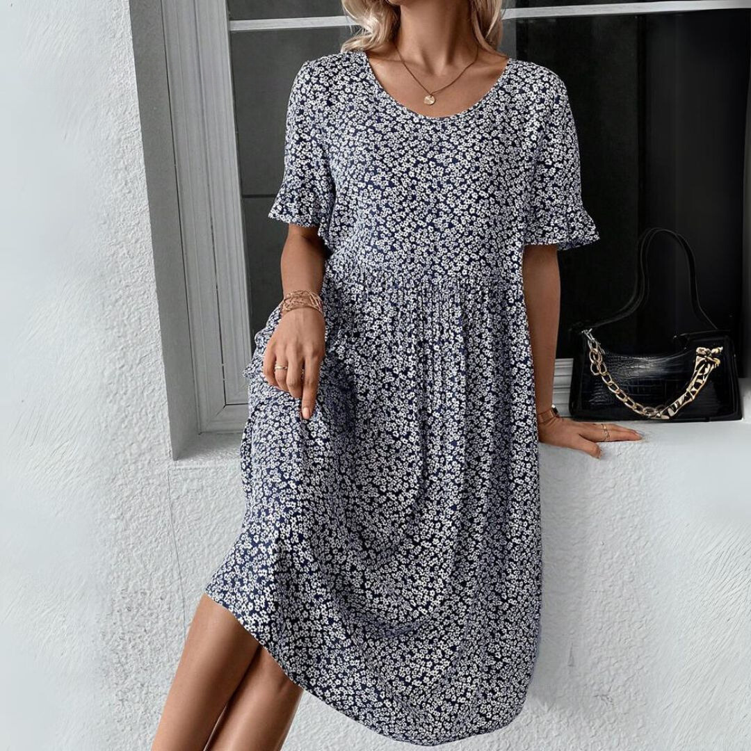 MILA – Elegantes Polka Dot Midikleid für Jeden Anlass