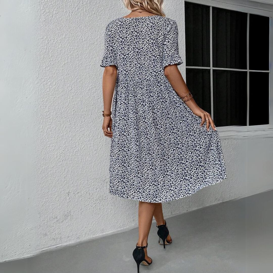 MILA – Elegantes Polka Dot Midikleid für Jeden Anlass