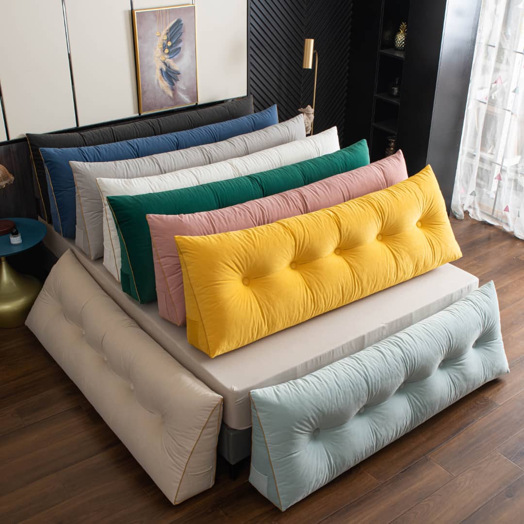 Ergonomisches Wedge-Kissen für Rücken- und Nackenunterstützung - Waschbare Abdeckung, Ideal für Bett und Sofa, Neutralfarbe-3
