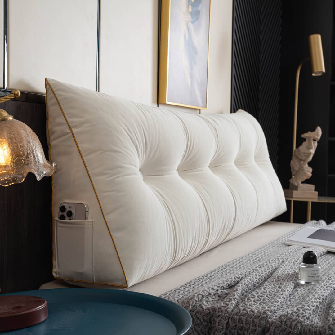 Variant image for Ergonomisches Wedge-Kissen für Rücken- und Nackenunterstützung - Waschbare Abdeckung, Ideal für Bett und Sofa, Neutralfarbe-16