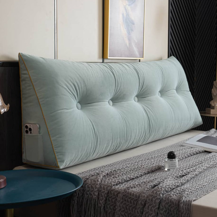 Ergonomisches Wedge-Kissen für Rücken- und Nackenunterstützung - Waschbare Abdeckung, Ideal für Bett und Sofa, Neutralfarbe-1