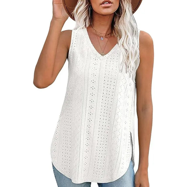 Spitzen-Tanktop "Clara" | Sommerliche Leichtigkeit mit femininem Flair