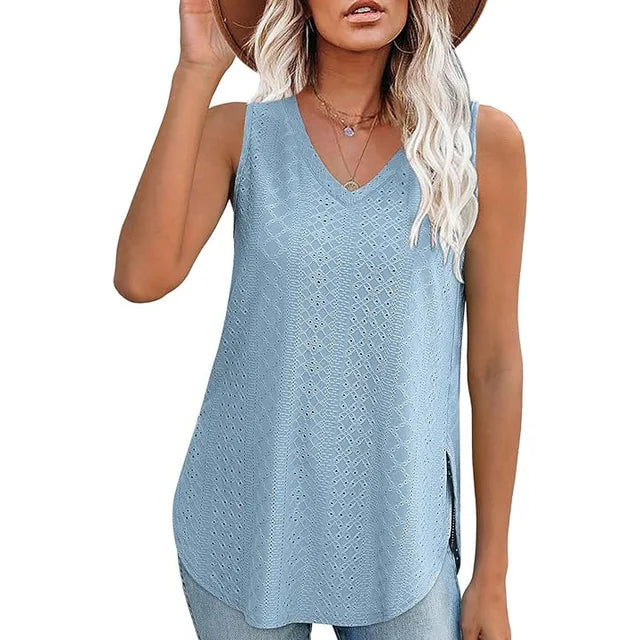 Spitzen-Tanktop "Clara" | Sommerliche Leichtigkeit mit femininem Flair