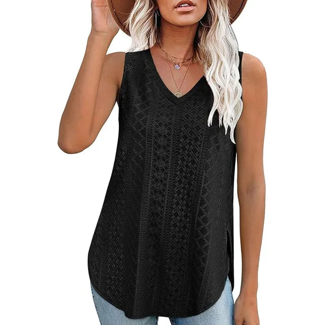 Spitzen-Tanktop "Clara" | Sommerliche Leichtigkeit mit femininem Flair