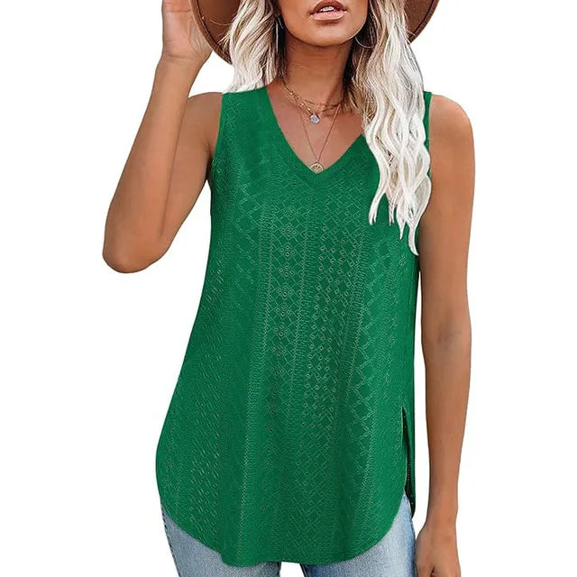 Spitzen-Tanktop "Clara" | Sommerliche Leichtigkeit mit femininem Flair