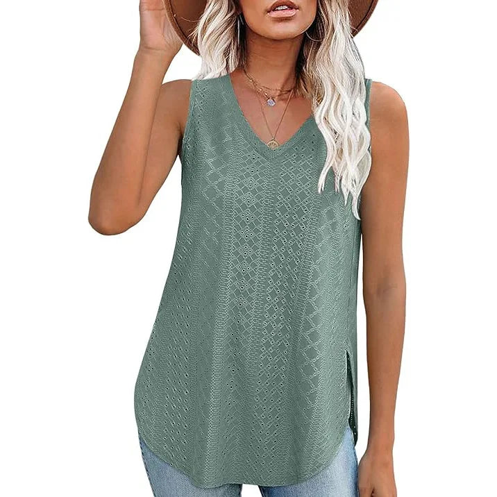 Spitzen-Tanktop "Clara" | Sommerliche Leichtigkeit mit femininem Flair