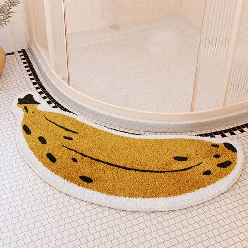Bogenförmige Badezimmermatte in Bananenform - Rutschfest und Schnelltrocknend-4