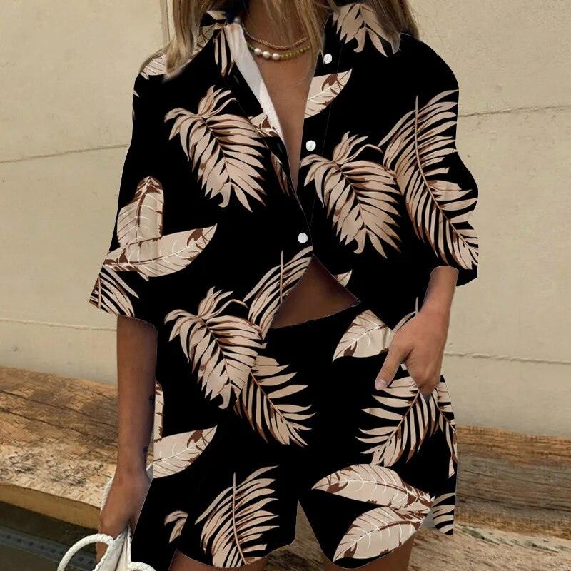 EDEN – Bequeme Bluse und Shorts Set für Freizeitoutfits