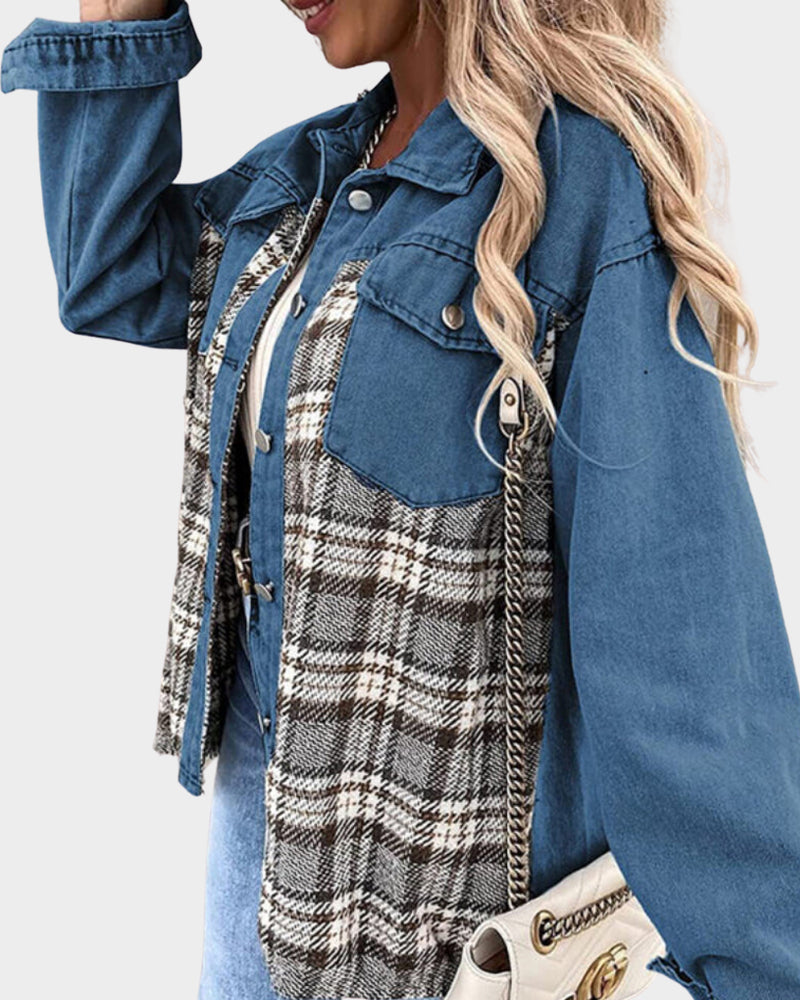 Salena - Modische Vintage-Denim-Damenjacke