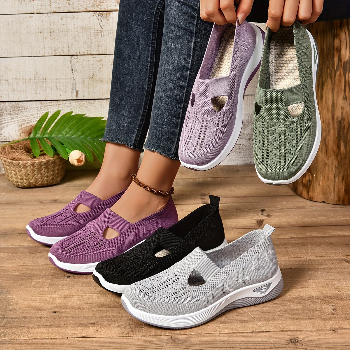 Damen Slipper Komfort Schwarz Orthopädisch Mit Fußgewölbeunterstützung Größe 36-42-2