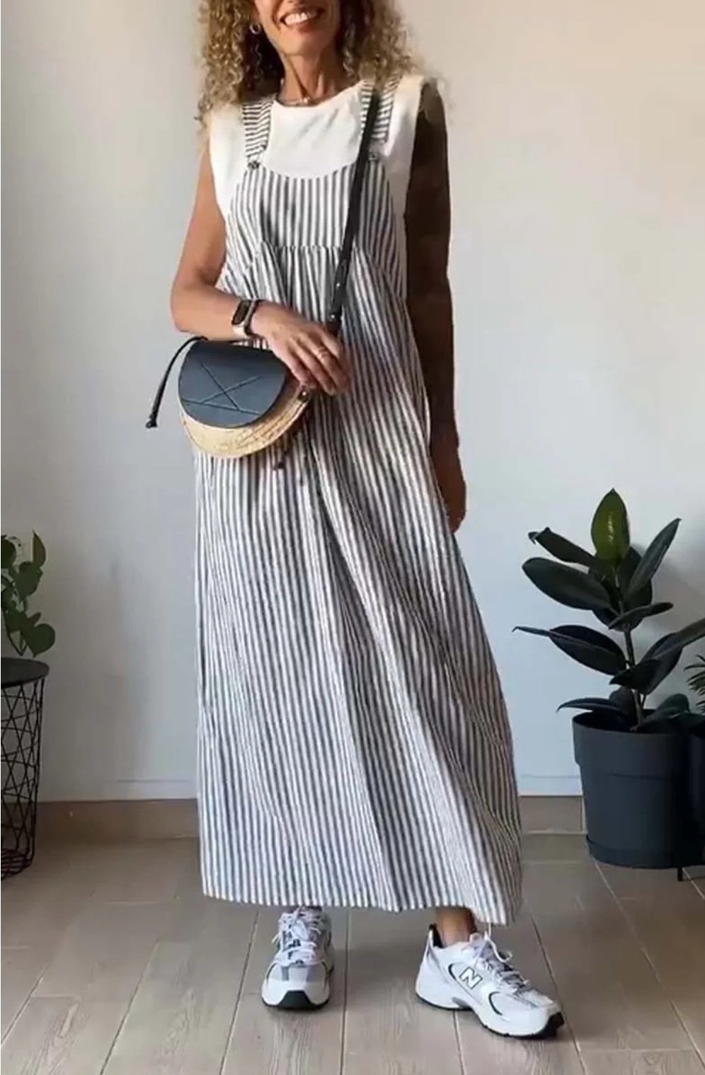 Alice – Lässiges gestreiftes Jumpsuit-Kleid