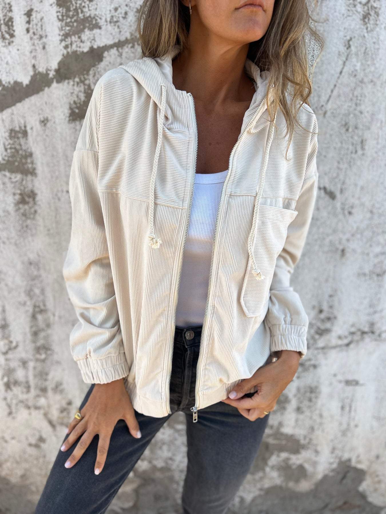 Ariellee Freizeit-Kapuzenjacke mit Reißverschluss