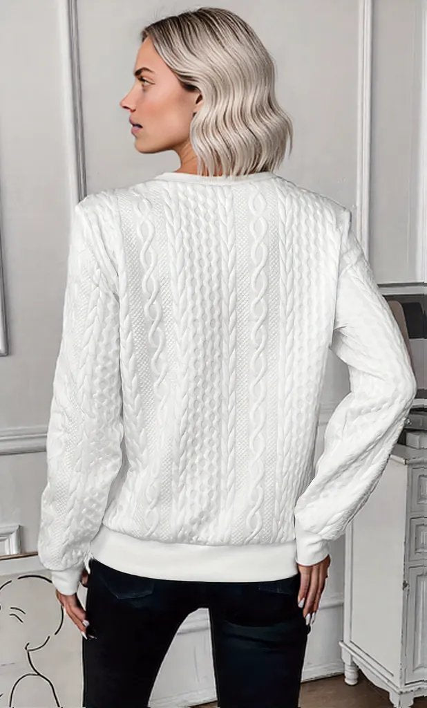 Damen Pullover Baumwolle Regular Fit Mit Reißverschluss Modernes Design In S-2XL-2