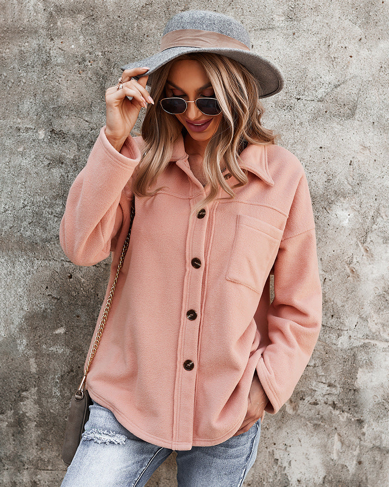 Marian - Stilvolle Oversize-Fleece-Damenjacke
