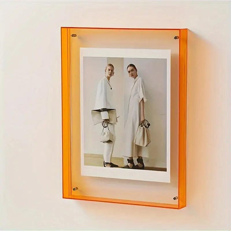 Variant image for Neon Transparenter Fotorahmen im Minimalistischen Design - 16 x 21 cm und 15 x 19 cm, Acryl, Art Deco-3
