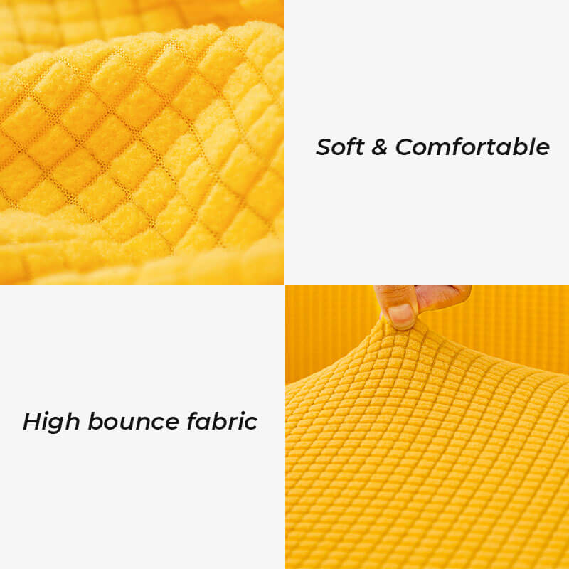 Weiche Fleece Couchabdeckung, Maschinenwaschbar mit Rutschfester Befestigung - Optimaler Schutz für 1-4-Sitzer in Verschiedenen Farben-5