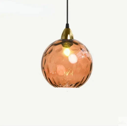 Variant image for Stilvolle Glashängelampe Pendelleuchte für Esszimmer und Wohnzimmer - Transparentes Design, E27 Anschluss, 30 cm Höhe-5