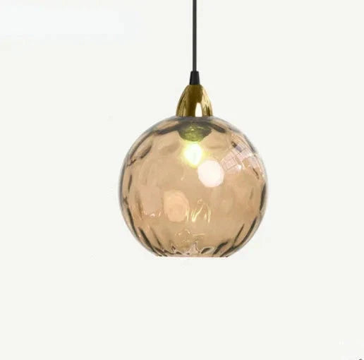Variant image for Stilvolle Glashängelampe Pendelleuchte für Esszimmer und Wohnzimmer - Transparentes Design, E27 Anschluss, 30 cm Höhe-15