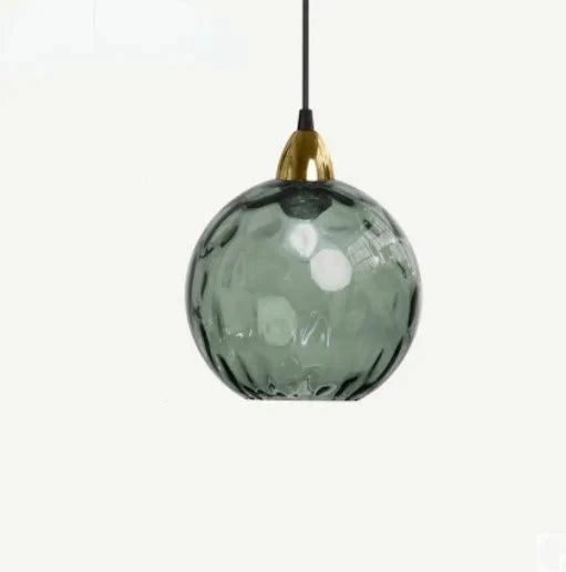 Variant image for Stilvolle Glashängelampe Pendelleuchte für Esszimmer und Wohnzimmer - Transparentes Design, E27 Anschluss, 30 cm Höhe-11