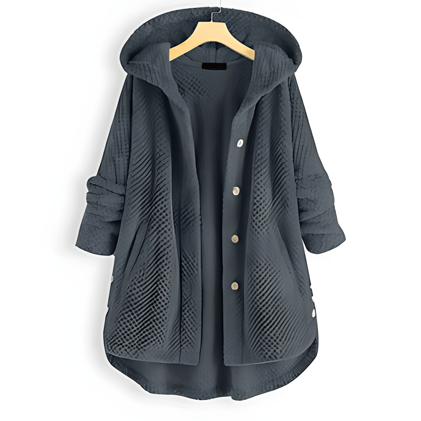 Arendal – Fleece-Strickjacke mit Kapuze