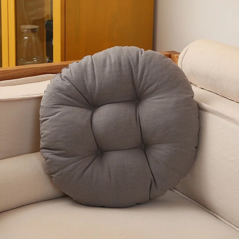 Japanisches Futon-Bodenkissen mit Dickem PU-Schaum - Vielseitiges Sitzkissen Boden in 42x42 cm und 55x55 cm, Neutralfarben-6