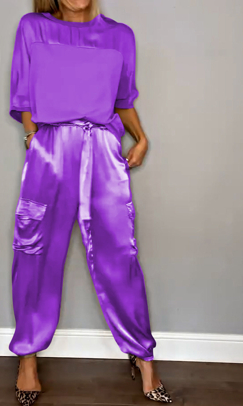 Jacqueline – Elegantes Satin-Set