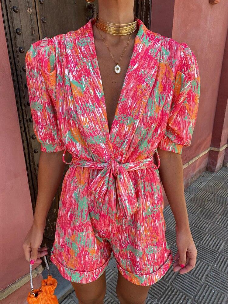 VERA – Bunter Damen-Jumpsuit für Elegante Styles