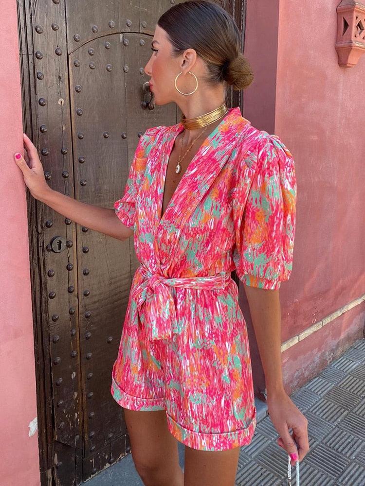 VERA – Bunter Damen-Jumpsuit für Elegante Styles