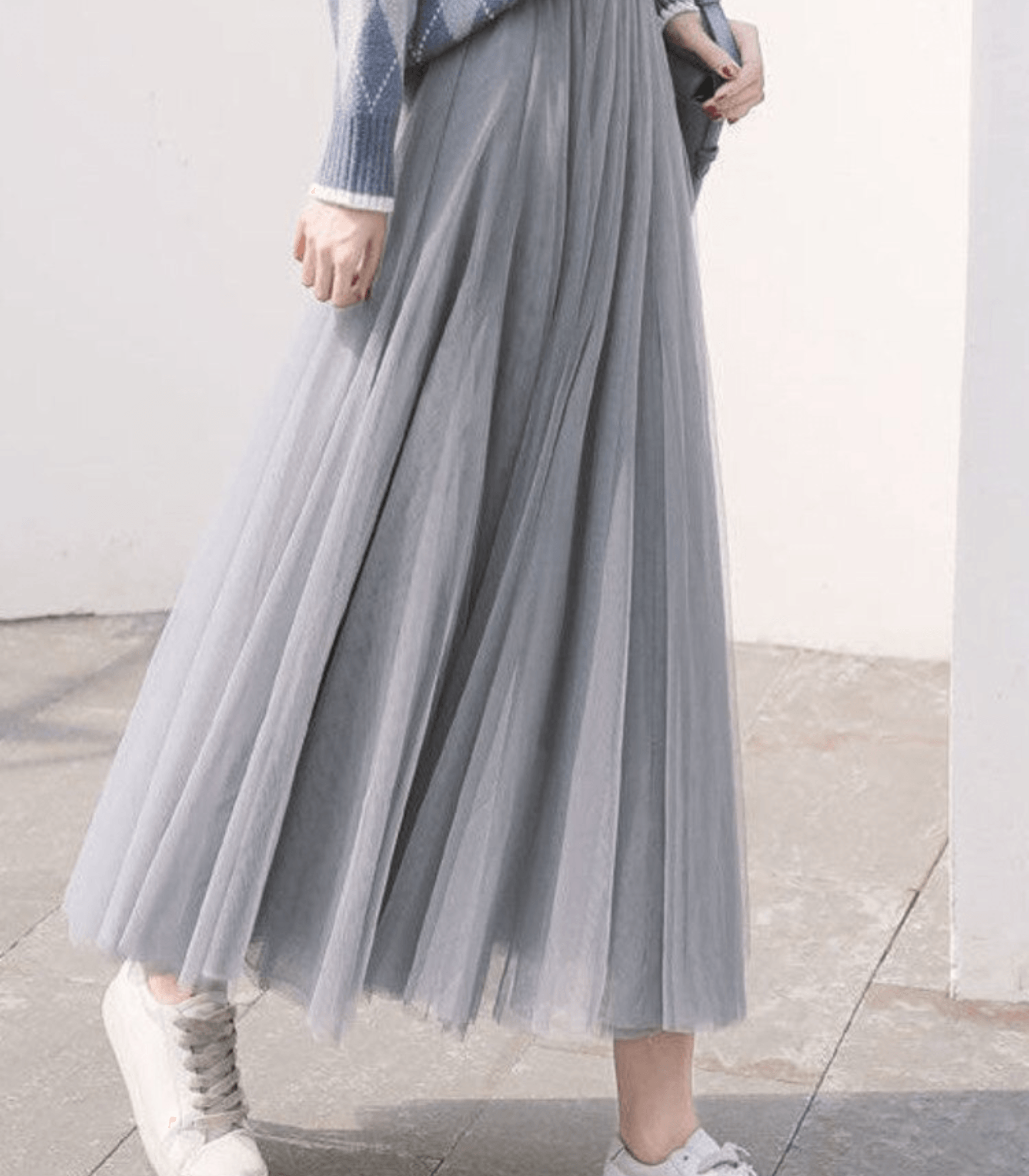 Damenrock Knöchellang Hohe Taille Eleganter Schnitt Atmungsaktives Material-4