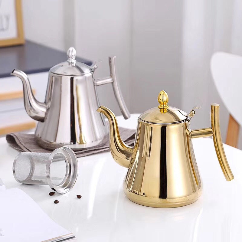 Edelstahl Teekessel mit Abnehmbarem Infuser - Induktionsgeeignet, 1,0L, 1,5L und 2,0L Kapazität für Perfekten Teegenuss-3