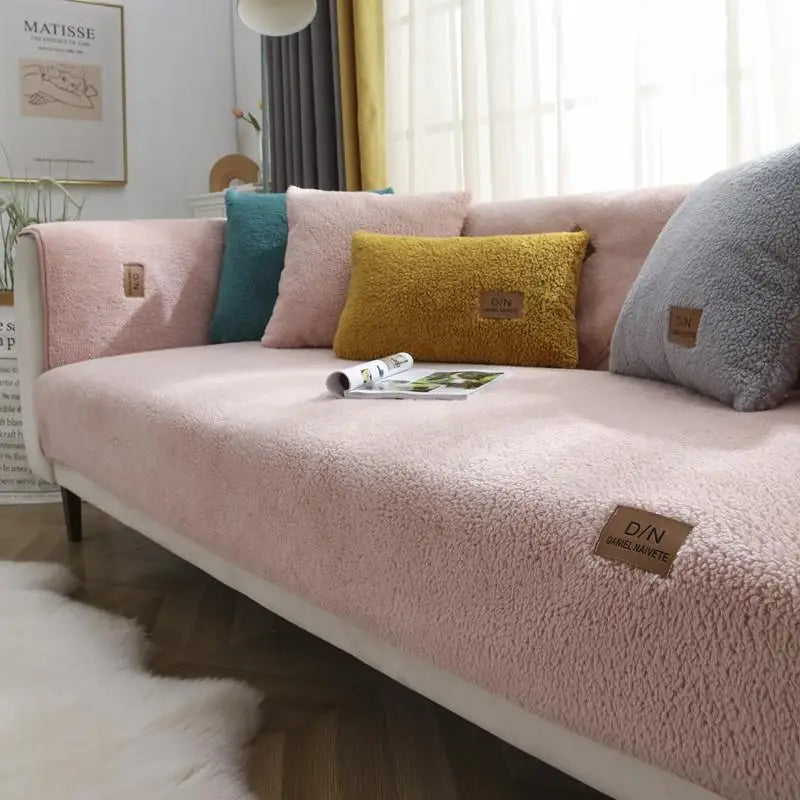 Variant image for Wasserdichte Sherpa-Fleece-Sofaabdeckung mit Rutschfester Unterseite - Dicke und Pflegeleichte Couchdecke in Verschiedenen Größen-38