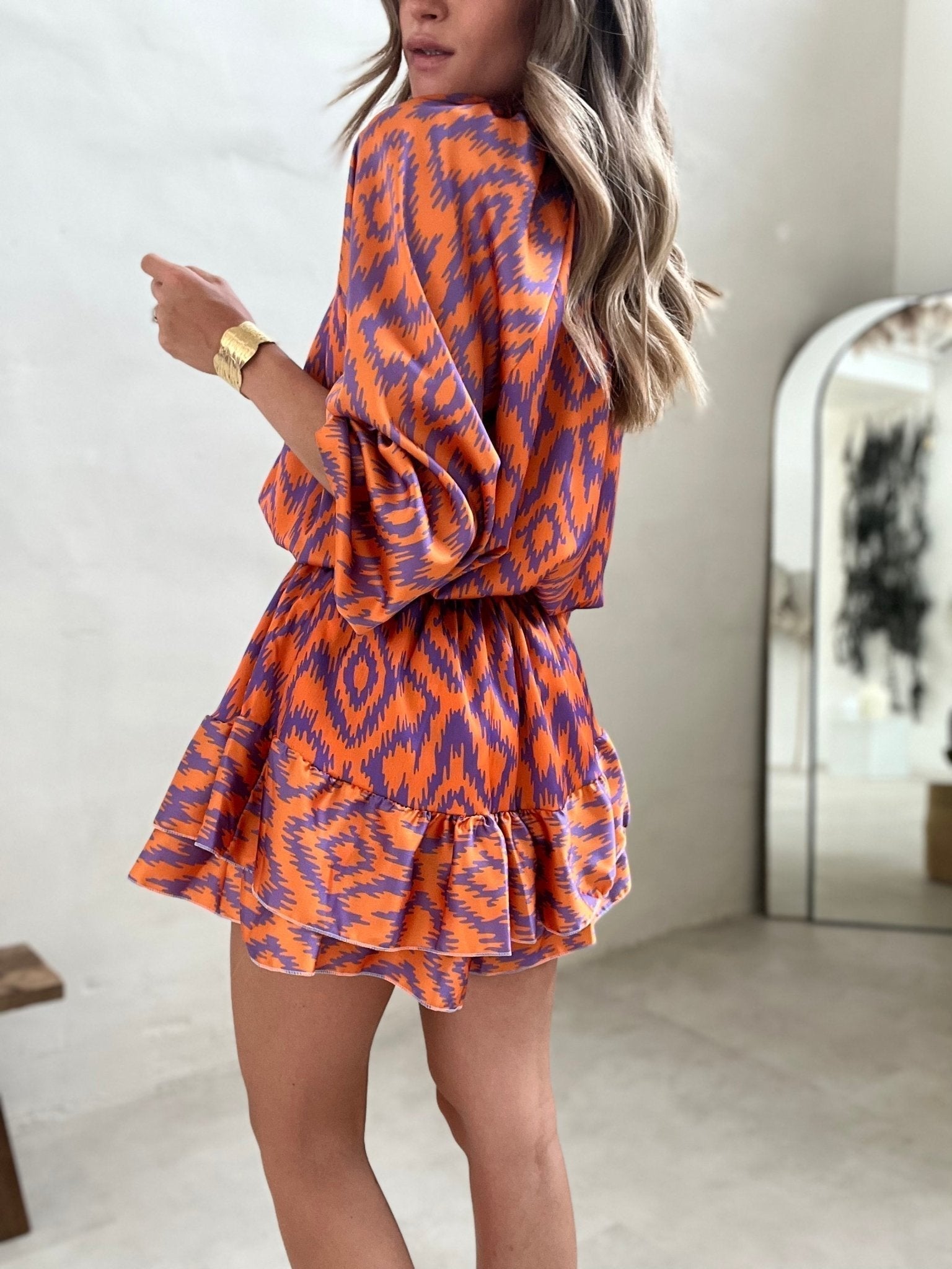 AVA – Modisches Midi-Sommerkleid aus Baumwolle