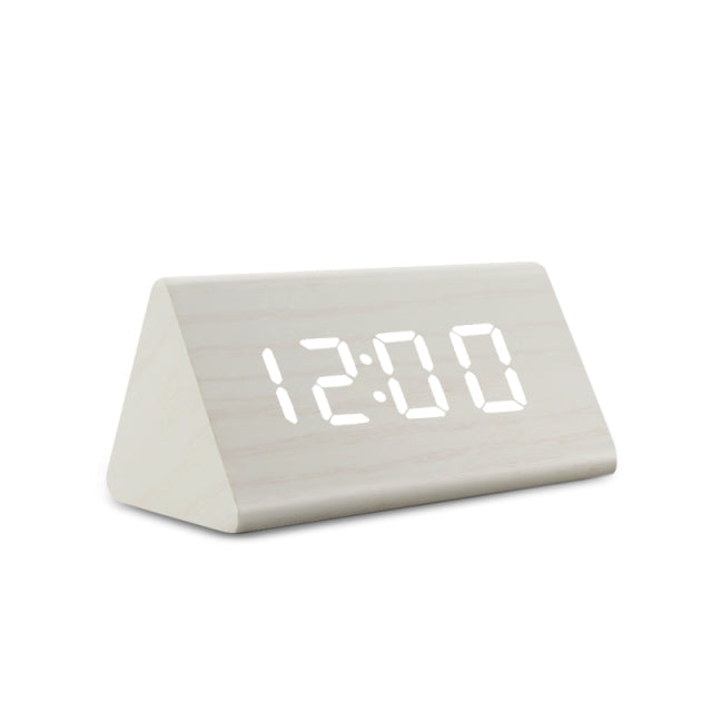 Variant image for Moderner Holz-Funkwecker Digital mit LED-Anzeige - Minimalistisches Design, Temperaturanzeige, zwei Größen verfügbar-7