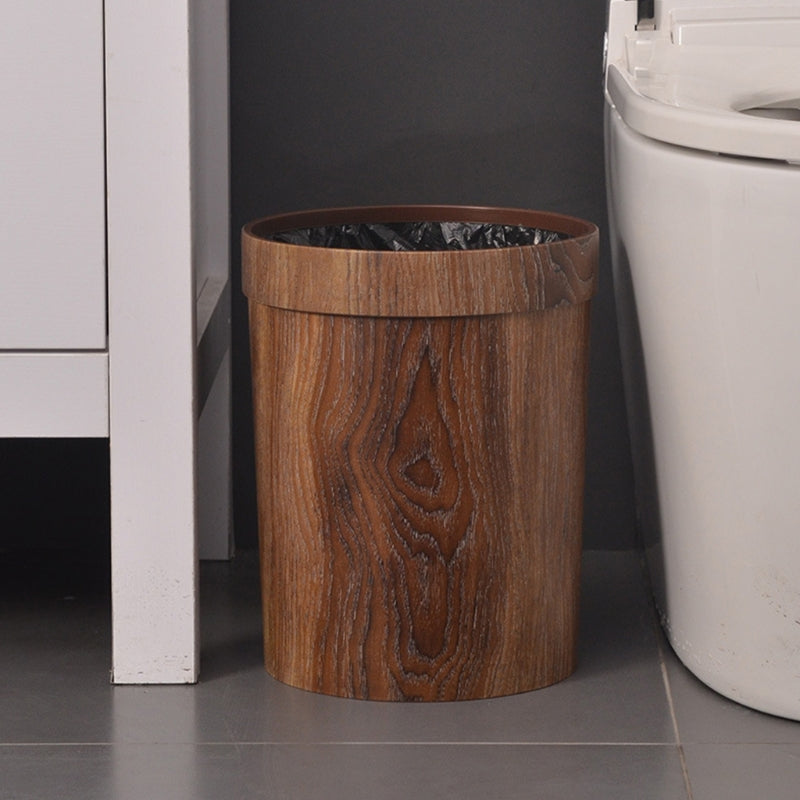 Minimalistischer Holzmüllbehälter 8L - Vielseitiger Mülleimer für Küche, Bad und Büro, 22x29cm, Langlebig und Elegant-4