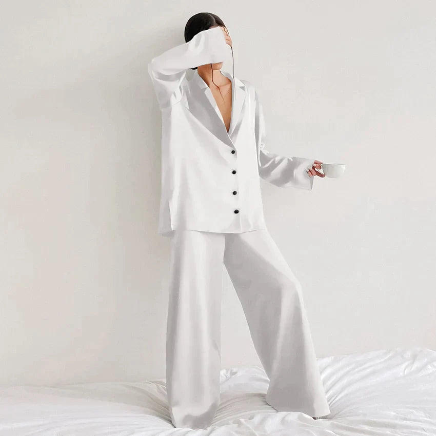 Nachtwäsche-Set aus Satin in Übergröße