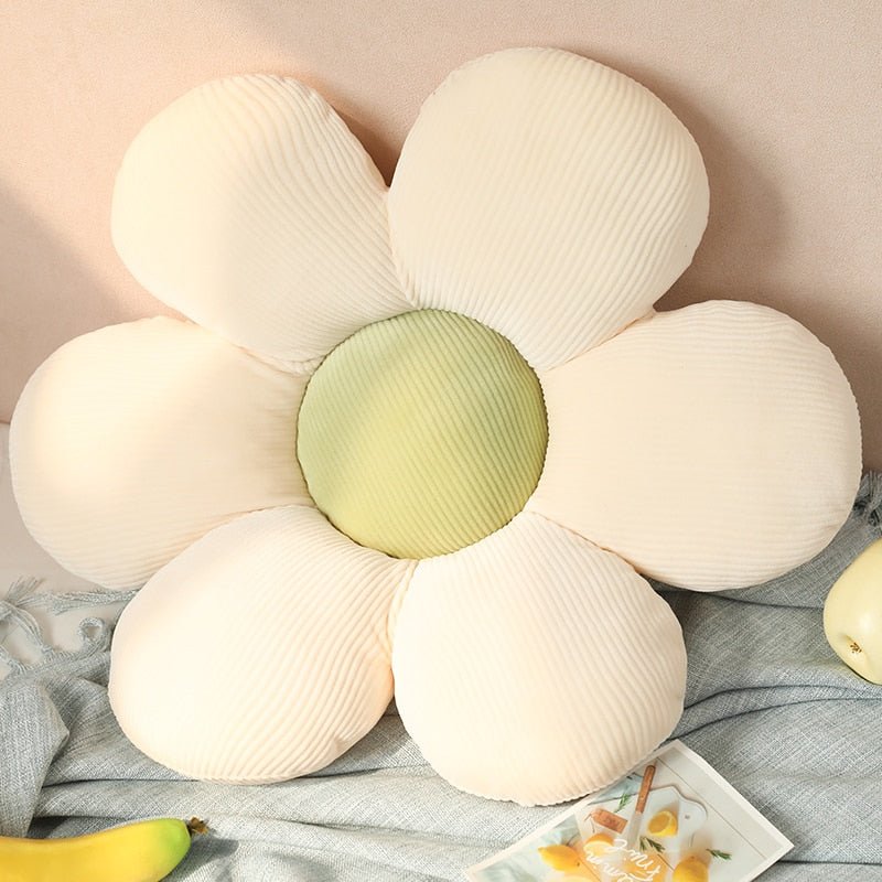 Blumenkissen aus Plüsch in Pastellfarben - Dekoratives Kissen für Kinderzimmer und Leseecken-6