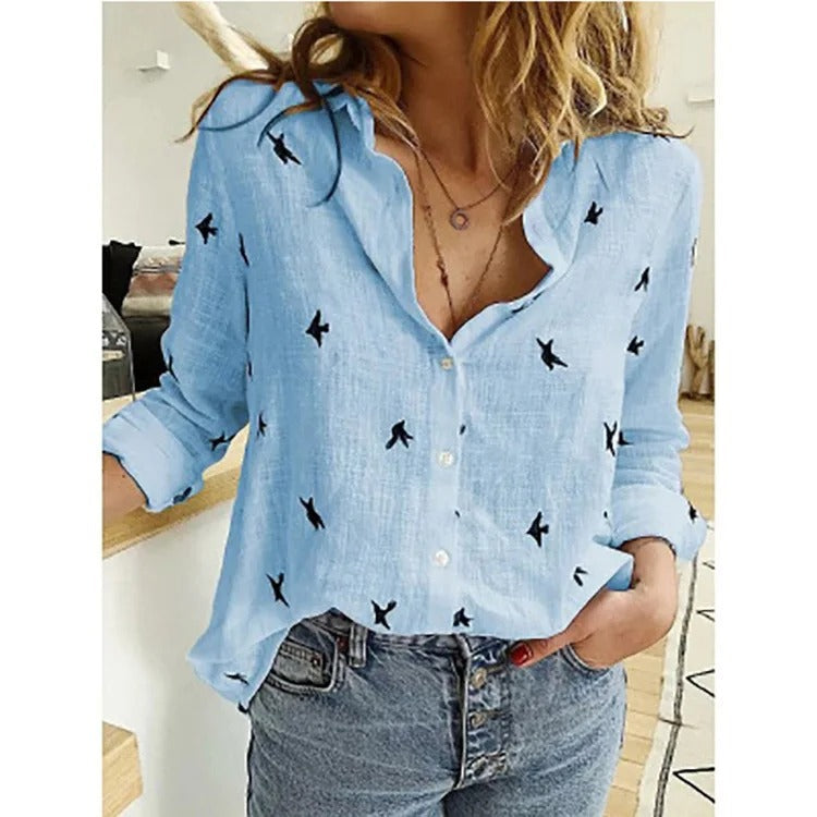 SOPHIA – Lässige Bluse mit Knopfleiste für Elegante Outfits