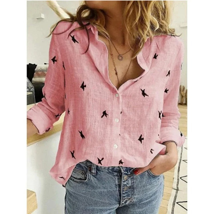 SOPHIA – Lässige Bluse mit Knopfleiste für Elegante Outfits