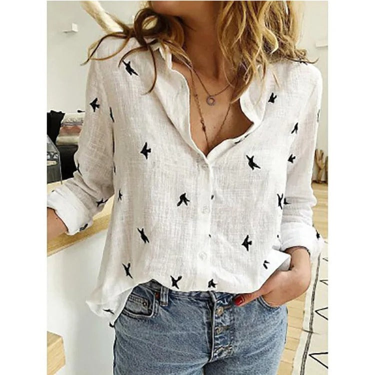 SOPHIA – Lässige Bluse mit Knopfleiste für Elegante Outfits
