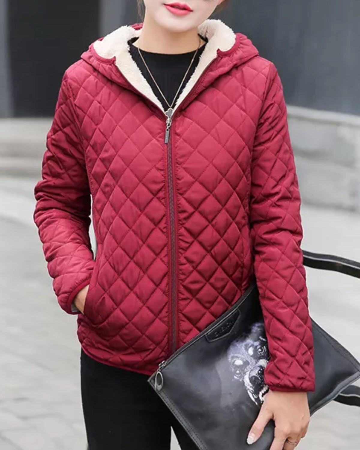 Armeegrüne Stylische Winterjacke