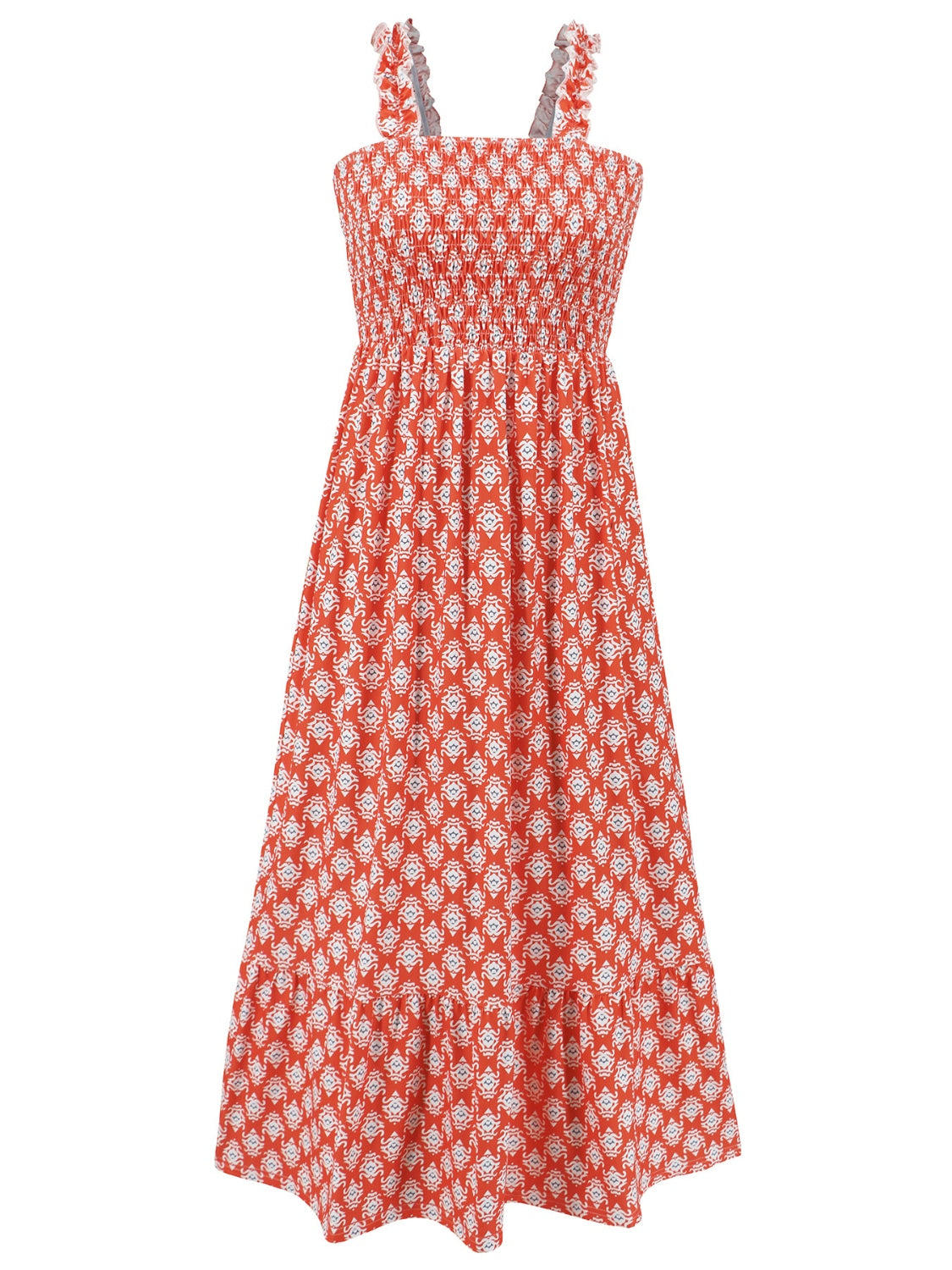 SUNNY DAYS – Smocked Ärmelloses Sommerkleid für Damen